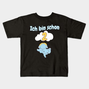 Elefant Geburtstag Kinder 2 Jahre Kids T-Shirt